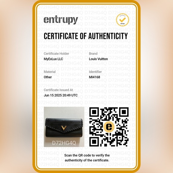 Authentic Louis Vuitton Cuir wallet W/COA - Picture 2 of 16